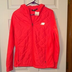 New Balance Vibrant Pink Quilted Hoodie
